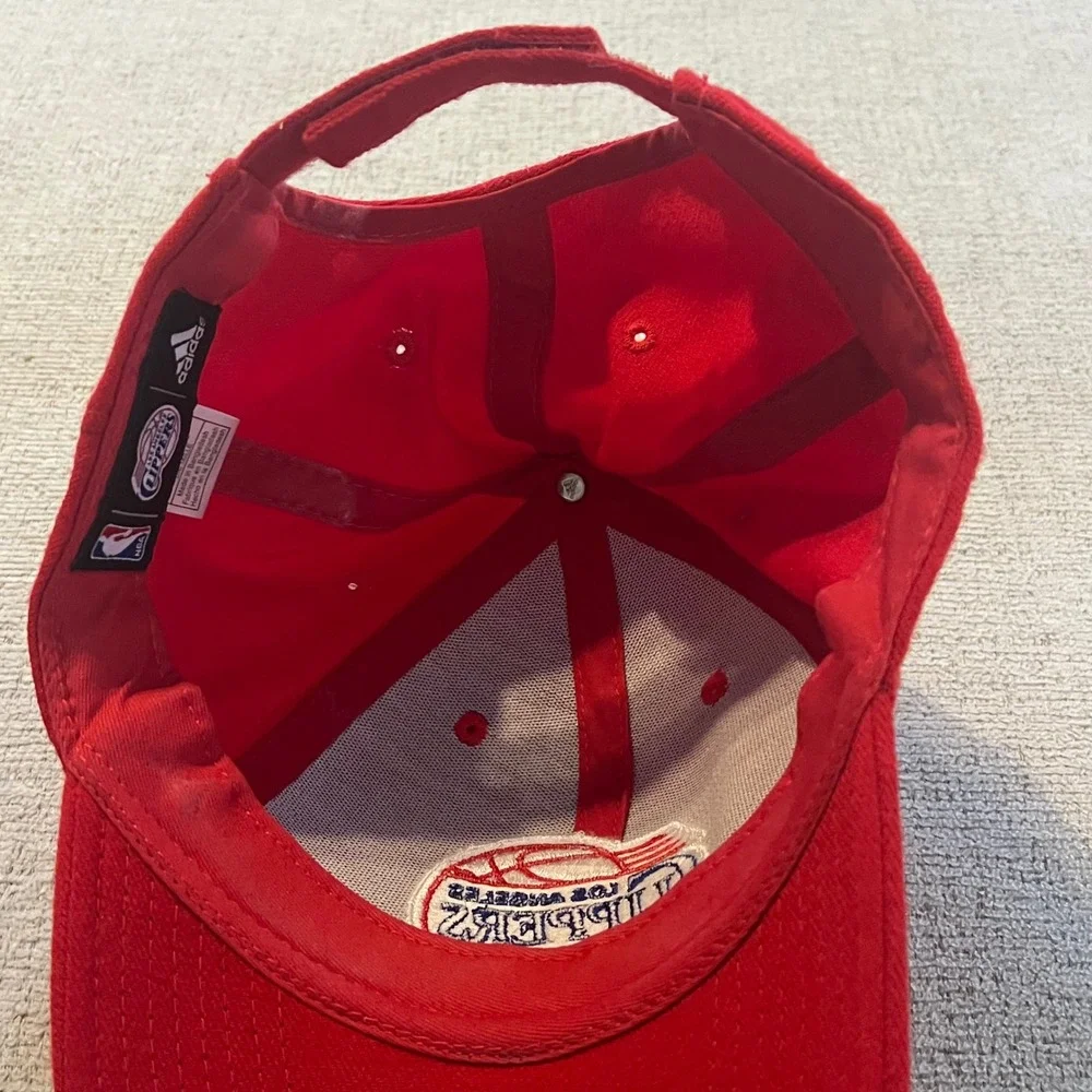 Adidas NBA Los Angeles Clippers Hat‎ Red Adjustable Strapback Baseball Cap OSFA